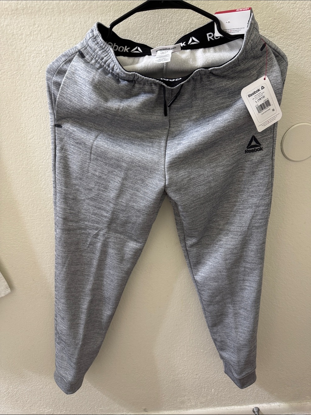 Reebok boy's Light Gray Performance Jogger Pants